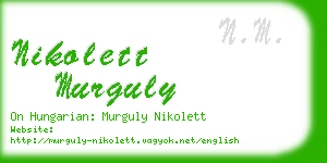 nikolett murguly business card